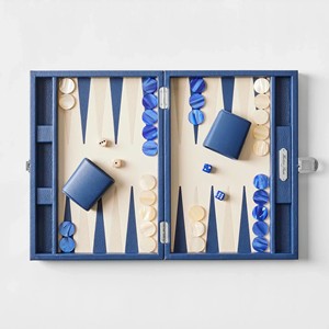 412x267mm Luxury Tournament <strong>Backgammon</strong> Set Table Top <strong>Backgammon</strong> Kit Handmade PU Leather <strong>Board</strong> - Product Image 5