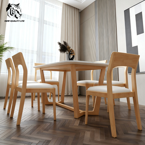 Usine fournissant des meubles de salle à manger en bois, table rectangulaire, nouveau design, prix le plus bas, stock important, livraison immédiate, sur mesure. - Product Image 5