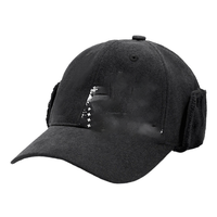 Rabats d'oreille en fausse fourrure de laine chauds d'hiver personnalisés Casquette de baseball Sherpa avec des rabats d'oreille