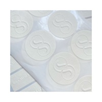 Özel Logo Baskılı Su Geçirmez Vinil Kabartmalı Yapışkanlı Etiketler, Cilt Bakımı Şampuanı ve Parfümde Kozmetik Kullanımı İçin