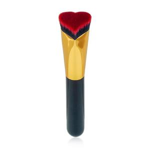Nuevo diseño de estrella en forma de corazón Flat Top Foundation Brush Luxury Makeup Foundation Brush para la cara - Product Image 1