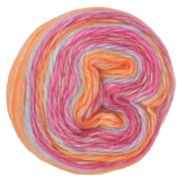 Fil à tricoter et à crocheter en mélange de laine, acrylique et coton, 100g, coloré, auto-rayé, pour pulls, écharpes et bonnets, vente en gros