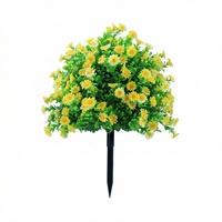 Fleurs artificielles pour l'extérieur avec protection contre les intempéries, boules décoratives et topiaires artificielles