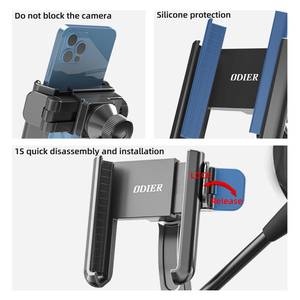 ODIER HOT Products High Quality ABS Plastic/aluminum Alloy Bicycle/<strong>motorbike</strong>/scooter <strong>Phone</strong> <strong>Holder</strong> - Product Image 3