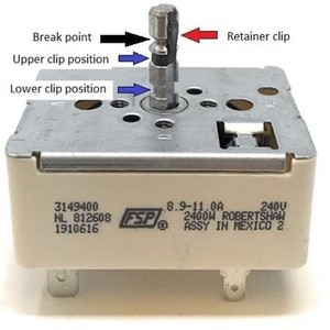 Commutateur série FSP 3149400 240V intégré pour remplacement et réparation - Product Image 1