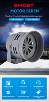 Sirène de moteur en métal Promelectrica 220-240V Sirènes électriques en métal à moteur AC 220V/210V Son 120db 100db Ms 290 Sirène de moteur