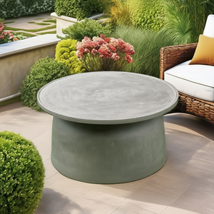 โต๊ะกาแฟคอนกรีตทรงระฆังร่วมสมัยสำหรับพื้นที่นั่งเล่นที่ทันสมัยสำหรับลานสวนกลางแจ้งเฟอร์นิเจอร์ห้องนั่งเล่นที่สมบูรณ์แบบ - Product Image 1