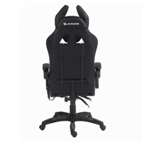 Chaise de bureau LED RGB au design moderne et de style chinois, en cuir synthétique noir, chaise gamer