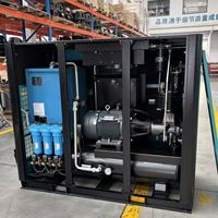 Compresseur d'air à vis PM VSD 4-en-1 intégré avec sécheur de réservoir d'air et filtres de précision pour usage industriel