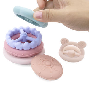 Personnalisé <span class=keywords><strong>Montessori</strong></span> enfants blocs de construction bébé anneaux à empiler jouet bébé jouets d'apprentissage éducatifs - Product Image 4