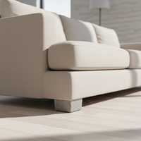 Pieds de canapé en plastique mat multicolores de haute qualité - Forme en L moderne, robustes, pour usage intérieur et extérieur, certifiés CE, cuisine, chambre
