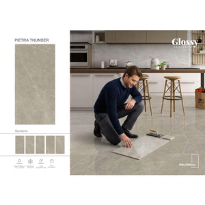 Carreaux de sol et de mur en porcelaine émaillée numérique gris Pulpis 600x1200 mm pour intérieurs modernes, design céramique - Product Image 4