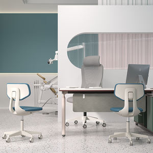 लैब क्लिनिक डेंटिस्ट मसाज डॉक्टर कार्यालय अस्पताल डेंटिस्ट स्टूल कुर्सियों के लिए एर्गोनोमिक स्टूल लेदर चेयर - Product Image 1