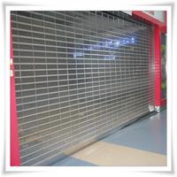 Puerta Plegable de Cristal con Marco de Aluminio Moderno, Puerta Corredera Telescópica Transparente de PC Personalizada, Puerta de Cristal Transparente Plegable para Centro Comercial