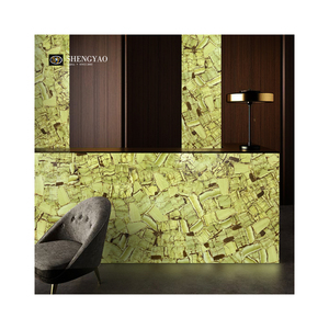 Mới mờ vật liệu đá cẩm thạch màu xanh lá cây <span class=keywords><strong>Onyx</strong></span> ngọc bích đá quý tấm cho tường/sàn/Countertop - Product Image 6