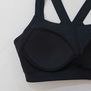 New Design Spandex Nylon High Quality Medium Support Non-adjusted Straps 220g Fabric Yoga <b>Girls</b> <b>Sports</b> <b>Bra</b> gym - Product Image 5