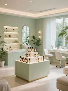 Estantes de Exhibición de Perfumes y Cosméticos de Lujo con LED |   Vitrinas Ecológicas Personalizadas, Diseño de Interiores para Salones de Belleza, Todo en Uno - Product Image 5