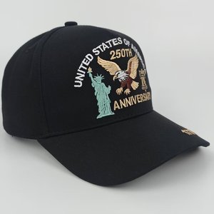 Casquette de baseball brodée américaine pour le 250e anniversaire, 1776-2026, chapeau patriotique USA avec aigle, Statue de la Liberté et Cloche de la Liberté - Product Image 6