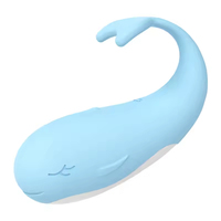 Produits pour adultes Climax Sex : Vibrateur portable œuf de poisson vibrant en forme de baleine, chauffant, télécommandé sans fil, pour le point G féminin