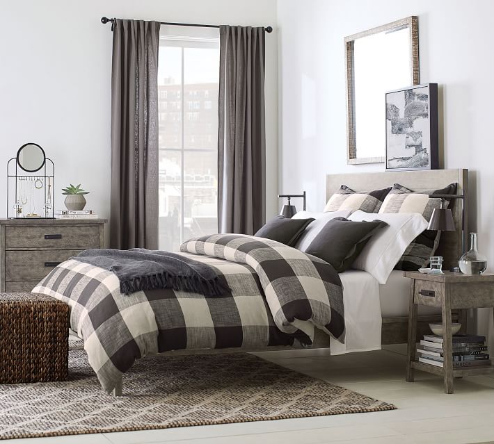 Home furniture American style wood bed living room farmhouse wood bed