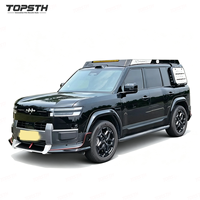 Pour BYD Leopard Ti7 2025-2026 : Kit complet d'accessoires de carrosserie ABS noir pour l'amélioration des garnitures extérieures, pare-chocs avant, capot et jupes latérales