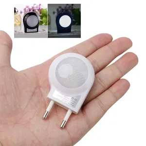 Led chuyển đổi ánh sáng ổ cắm ốc ánh sáng ban đêm Cảm biến điều khiển ánh sáng mini tự động đêm Đèn tường đèn cho bé trẻ em phòng ngủ EU cắm - Product Image 1