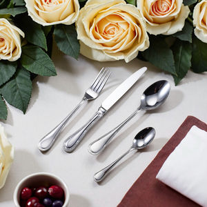 Cuchillo de alta calidad, tenedor, cuchara, juego de cubiertos, pulido de espejo, cubiertos de acero inoxidable 304, cubiertos de lujo para boda real - Product Image 3