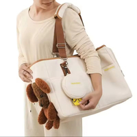 Sac de transport respirant en maille pour petits et moyens chiens et chats, sac à bandoulière imperméable pour voyages d'affaires, panier de transport