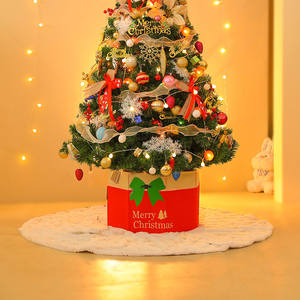 Jupe <span class=keywords><strong>de</strong></span> <span class=keywords><strong>sapin</strong></span> <span class=keywords><strong>de</strong></span> Noël ronde blanche 90 cm (1,2 m) – Housse <span class=keywords><strong>de</strong></span> base pour pieds <span class=keywords><strong>de</strong></span> <span class=keywords><strong>sapin</strong></span> – Modèle 2023-25 - Product Image 4