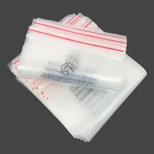 Sacchetto di plastica riciclabile con sacchetto di imballaggio con Logo sacchetti richiudibili a chiusura lampo