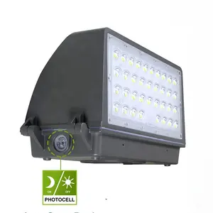 Lampu Dinding Led grosir lampu Paket dinding komersial LED, lampu senja ke fajar 60W daya penuh luar ruangan aluminium