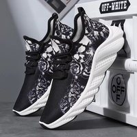 Nouvelles Chaussures de Sport Respirantes en Maille pour Hommes, Tendance Coréenne, Semelle Épaisse, Lacets Avant – Collection Été 2025