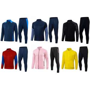 Maillot de football personnalisé de haute qualité MBAPPE <span class=keywords><strong>BENZEMA</strong></span> RONALDO, ensemble de survêtement de football, tenue d'entraînement à manches longues pour les clubs du monde - Product Image 1