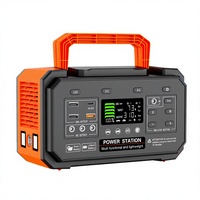 Station d'alimentation portable 300W avec écran LED, compatible solaire, gonfleur de camping, alimentation de secours, alimentation voiture/solaire, 2,4 kg