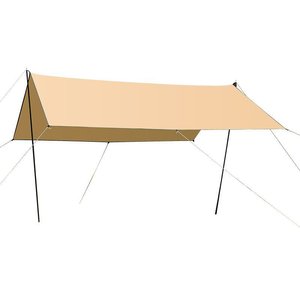 ผ้าใบคลุมกลางแจ้ง 300x300 ซม. ไนลอนกันน้ำกันแดดหลังคาพกพาที่พักแคมป์ปิ้งรูปทรงสี่เหลี่ยมไม่ต้องตั้งค่าใดๆ - Product Image 3