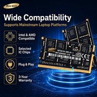 Mémoire RAM DDR4 16 Go 3200 MHz haute vitesse Kim MiDi pour ordinateur portable, module PC4-25600 SODIMM 260 broches pour mise à niveau et jeux sur ordinateur portable