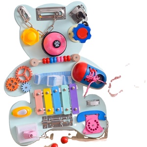 2024 Cpc Ce Montessori Busy <strong>Board</strong> LED Light Switch Simulation Car Steering Wheel Sensory Training Wooden Busy <strong>Activity</strong> <strong>Board</strong> - Product Image 5