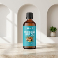 Akaril 100ml Sérum Capillaire Bio Végan du Maroc Nourrissant Hydratant Réparateur Soin du Cuir Chevelu Parfum Romarin