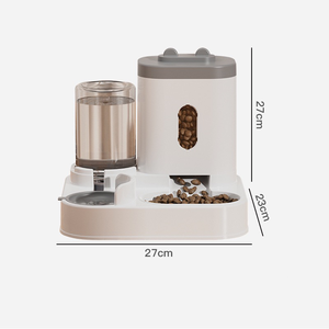 2025 akıllı otomatik <span class=keywords><strong>Pet</strong></span> besleyici ve çift kase dağıtıcı-zamanlanmış besleme için özel otomatik kedi köpek kase, kuru gıda ve su - Product Image 6