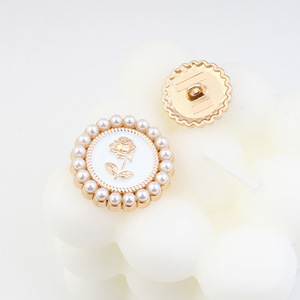 Đẹp Vàng Tăng Ngọc Trai Nút Áo Len Phù Hợp Với Kẽm Hợp Kim Hạt Trang Trí - Product Image 4