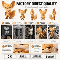 Fabricante de Figuras de Vinilo Personalizadas Fennec Fox, Diseño de Juguetes Artísticos, Decoración para el Hogar, Coleccionables y Regalos para Días Festivos, ODM OEM