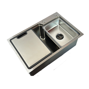 SUS 304 Stainless Steel Handmade Single Bowl Undermount Installation Kitchen Sink Model 6845/7545A 3+0.75mm Thick - Product Image 3