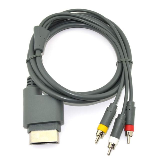 Standard RCA AV Composite Cable for Xbox 360 Plastic