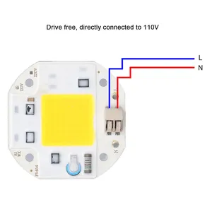 50W 70W 100W COB LED Chip 110V 220V Thông Minh Điều Khiển Miễn Phí Đèn Chip IC LED 110V Hàn Hạt Spotlight DIY PCB Mô-đun Quang Phổ Đầy Đủ - Product Image 4