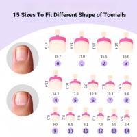 MyBeautyNails Custom Label Gel X Press on Nails Gel souple entièrement gravé Design français Ongles colorés Orteil Conseils pour femmes