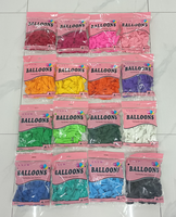 Ballons en latex de qualité hélium, épais, 9 pouces, 1,5 g, 100 pièces/sac, ballons standard pour la décoration de fête, directement de l'usine