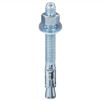 Ancre à coin en acier au carbone de haute qualité, grade 4.8, M6 M8 M10 M12*120 M16, boulon d'expansion à coin en acier zingué