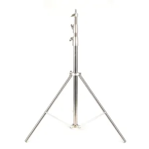FOTOWORX 280cm Stainless Steel Air-Cushion Light Stand for Studio Strobe Flash Light Background Photographic equipment