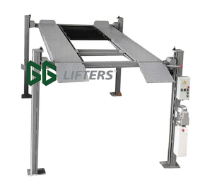 Elevador portátil 4T de alta calidad aprobado por la CE, equipo de estacionamiento de tiempo de energía hidráulica de 4 postes, elevador de cilindro a la venta - Product Image 4