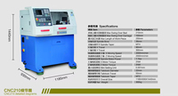 Cnc210 Mini Cnc Draaibank Voor Hobby School Diy Training Automatische Cnc Draaibank Kleine Torno Para Metalen Draaiende Cnc Mini Freesmachines